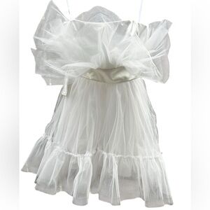 Katie May Elle Mini Wedding Dress in White Tulle